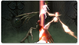 The second-generation pixel shading core on the NVIDIA® GeForce™ 7800 graphics processing unit (GPU) enables effects never seen before in real time. Effects like the many layers of Luna’s suit and the real-time refraction on the eyeball, which require more than 300 instructions with per-pixel branching and are computed in 64-bit color. 