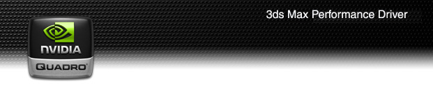 NVIDIA Quadro: NVIDIA 3ds Max Performance Driver 2009 D3D Performance Driver