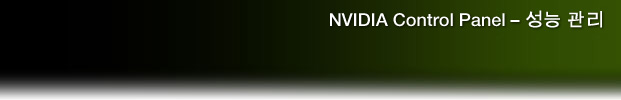 NVIDIA Control Panel - Performance Group