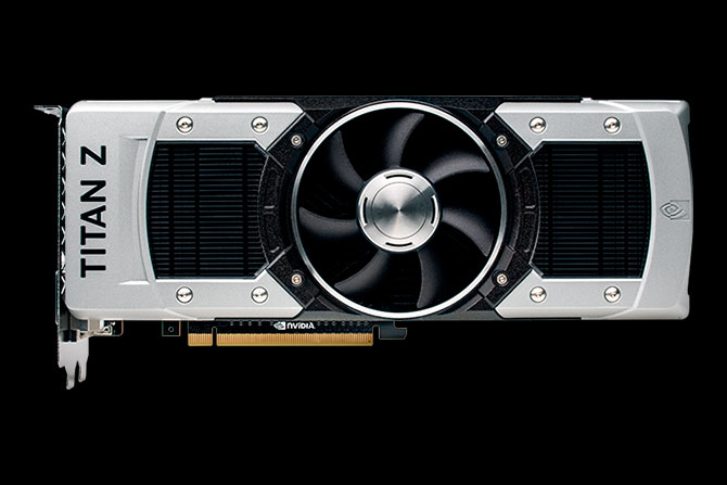 GeForce GTX TITAN Z그래픽카드 앞면