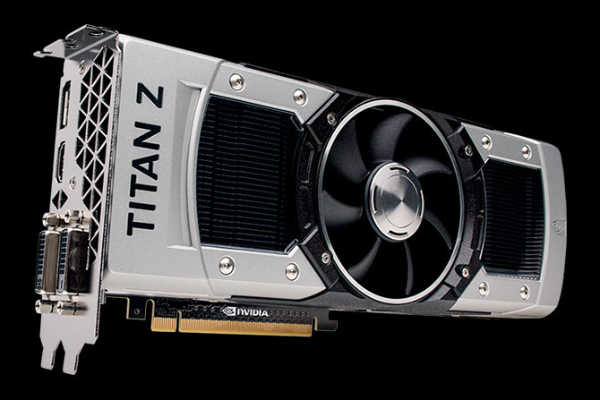 GeForce GTX TITAN Z 그래픽카드 측면